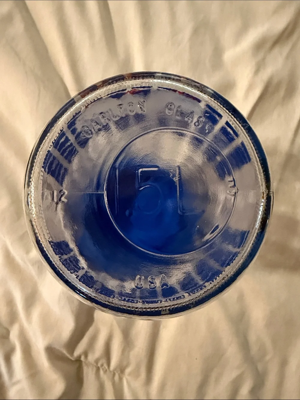 Vintage Carlton Glass Goose Jar